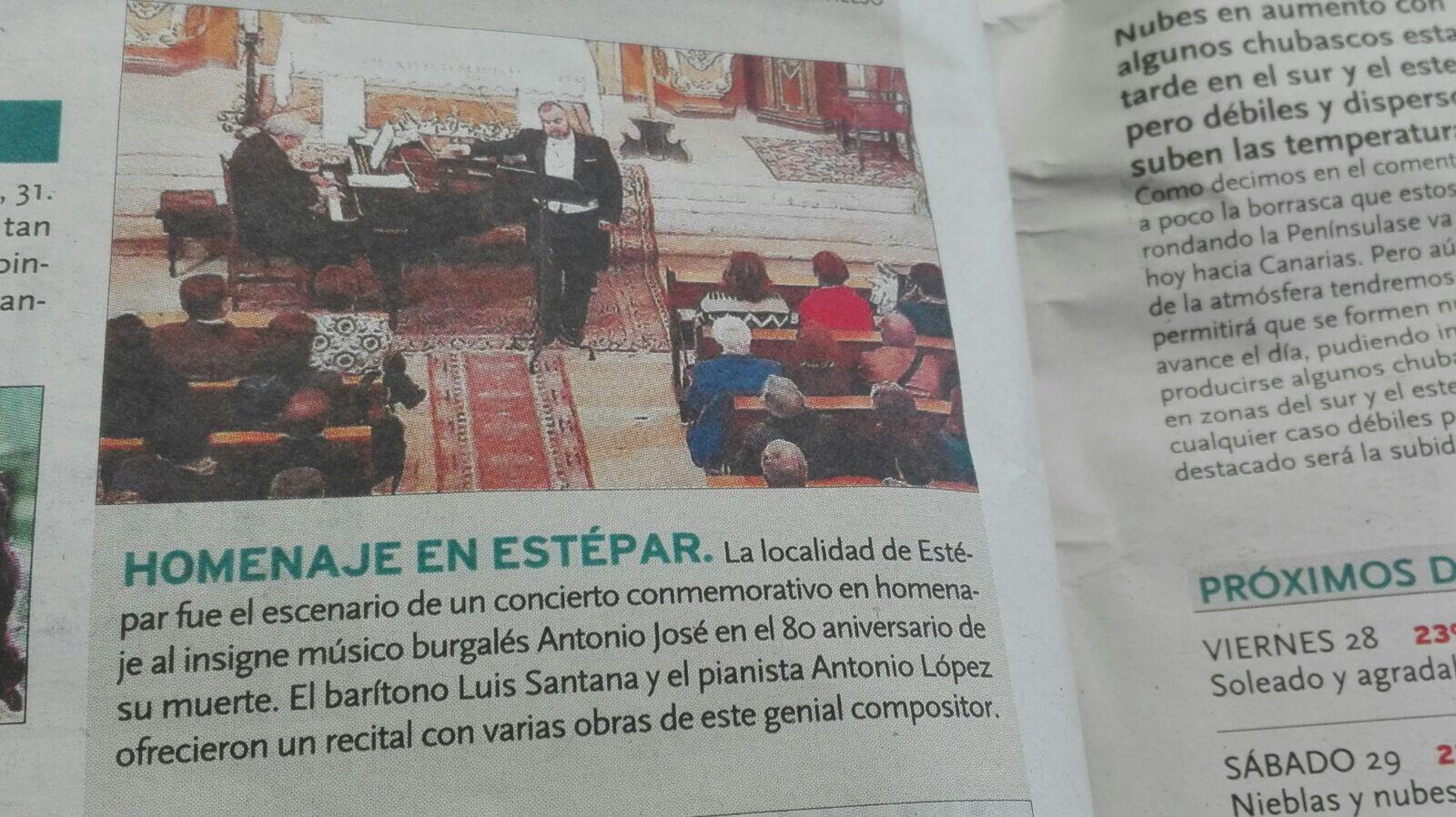 CONCIERTO CONMEMORATIVO DEL 80º ANIVERSARIO DE LA MUERTE DE ANTONIO JOSÉ